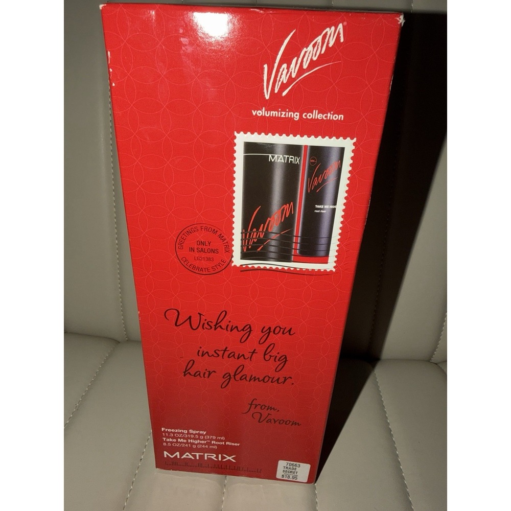Matrix Vavoom Take Me Higher Freezing Spray 11.2 Oz Root Riser 8.5 oz Gift Set - Picture 3 of 4